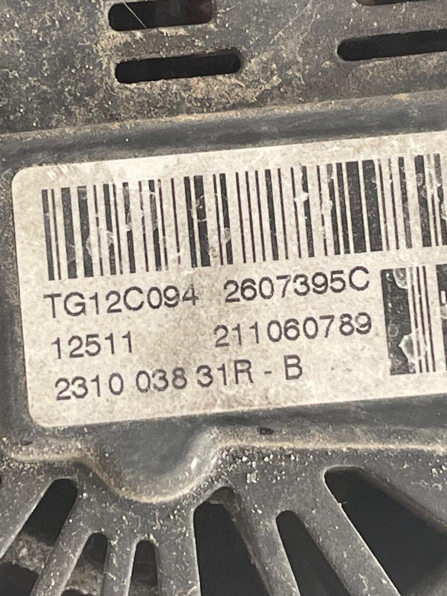 Alternator DACIA DUSTER 2010 - > 1.5DCI 231003831R – foto 2