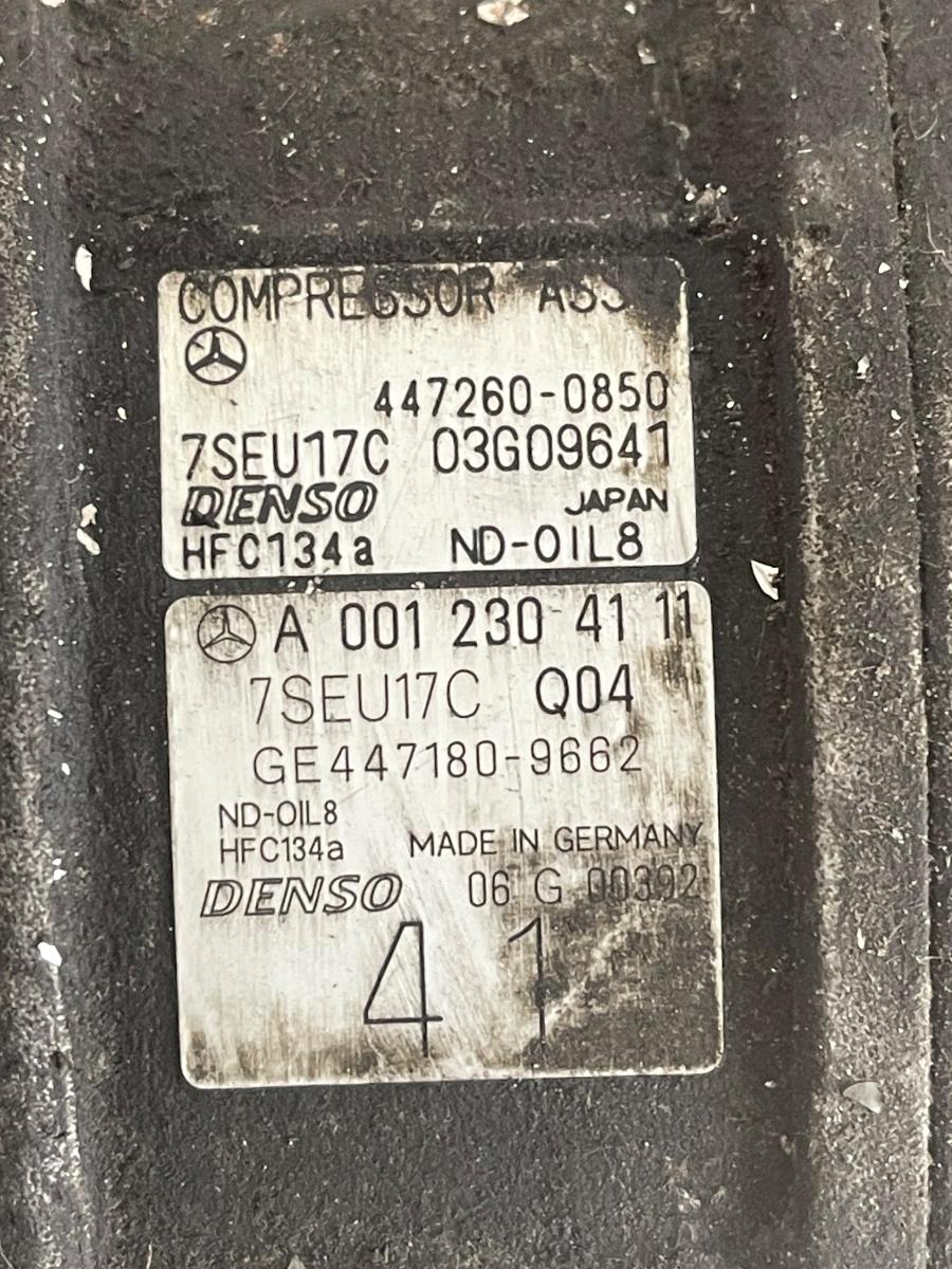 Compresor  AC MERCEDES-BENZ S-CLASS II W221, C215 2005 - 2013 350i  447260-0850 / A0012304111 – foto 2