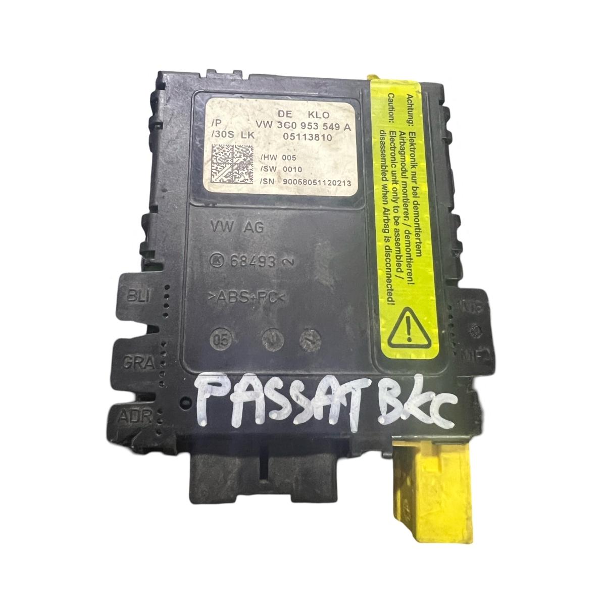 Modul coloana volan VOLKSWAGEN PASSAT 3C2 2005 - 2010 TDI BKC, BLS, BXE VAG 3C0953549A / 05113810