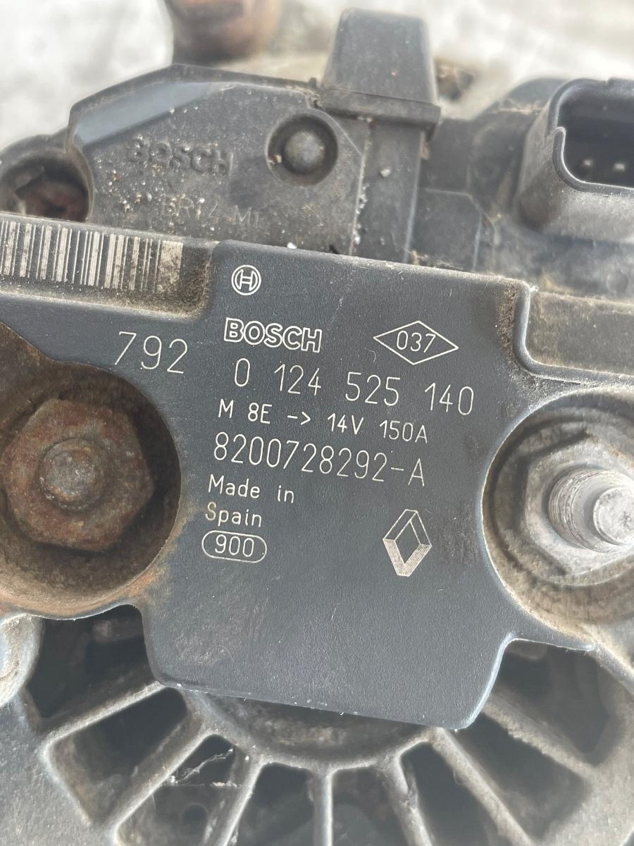 Alternator NISSAN TIIDA Hatchback C11 2006 - 2011 1.5DCI  0124525140 / 8200728292-A – foto 3