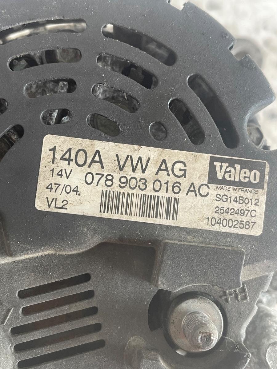 Alternator AUDI A6 II 4B2, 4B4, C5 1997 - 2005 2.5 TDI  078903016AC – foto 3