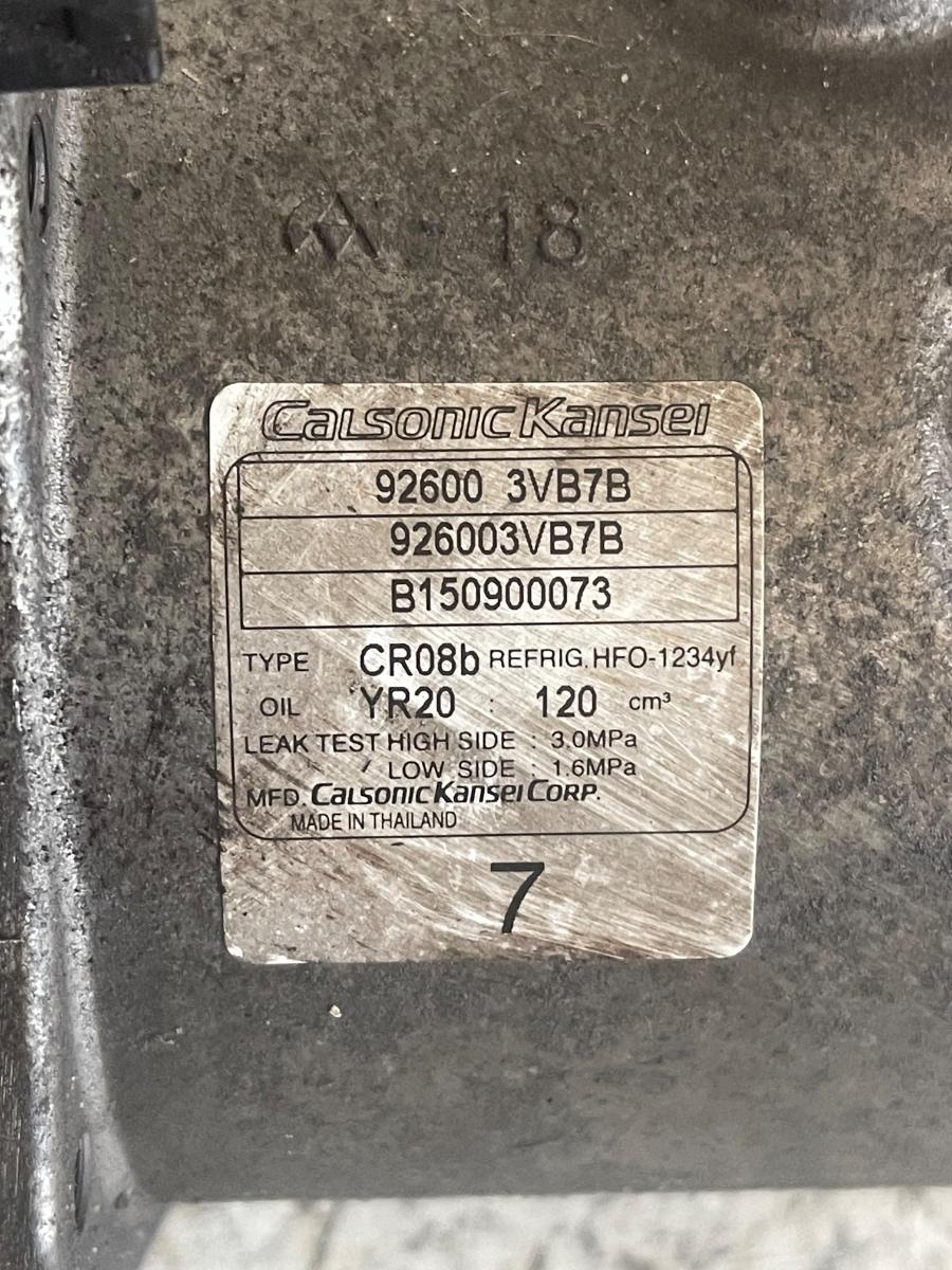 Compresor  AC NISSAN NOTE E12 2012 - > 1.2B 92600-3VB7B – foto 2