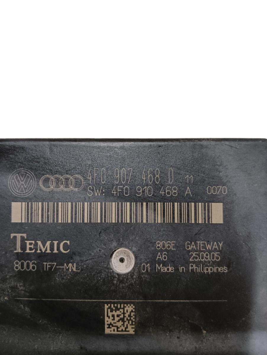 Modul gateway  AUDI A6 III Avant 4F5, C6 2005 - 2011 TDI BLB, BRE 4f0907468d – foto 2