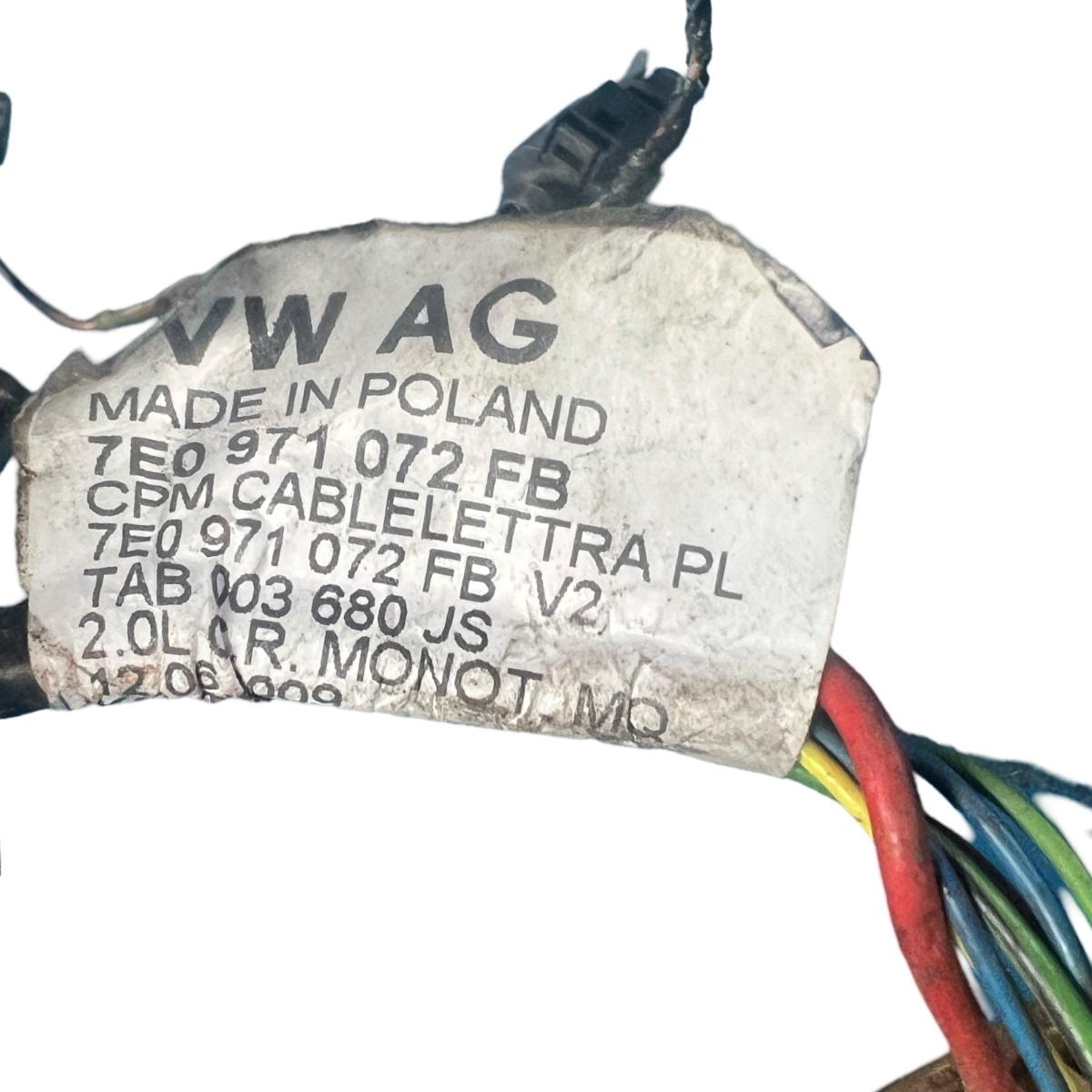 Cablaj instalatie motor VOLKSWAGEN TRANSPORTER V Bus 7HB, 7HJ, 7EB, 7EJ, 7EF, 7EG, 7HF,  7E0971072FB – foto 2