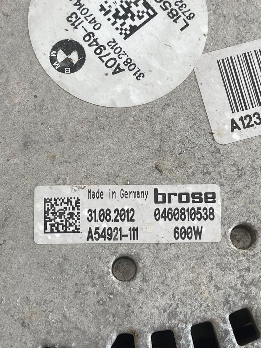 Electroventilator BMW 5 VI Gran Turismo F07 2009 - 2017 2.0 520 d N47 D20 C A07949-113 – foto 2