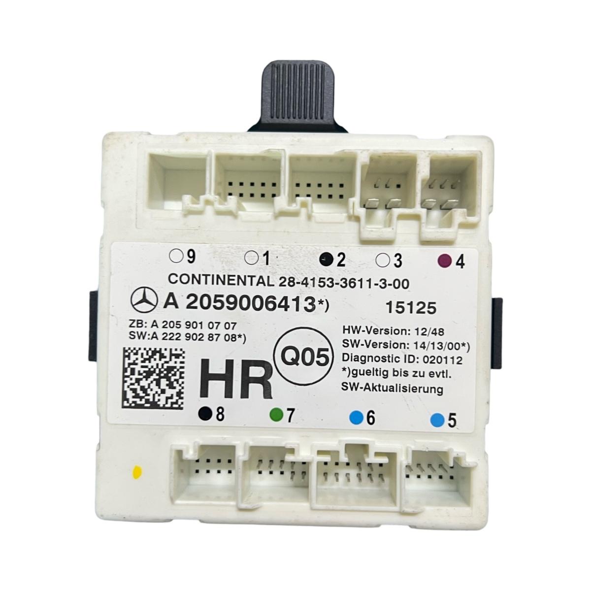 Modul/unitate de control incuietoare centrala portiera MERCEDES-BENZ C-CLASS W205 2013 - > A2059006413