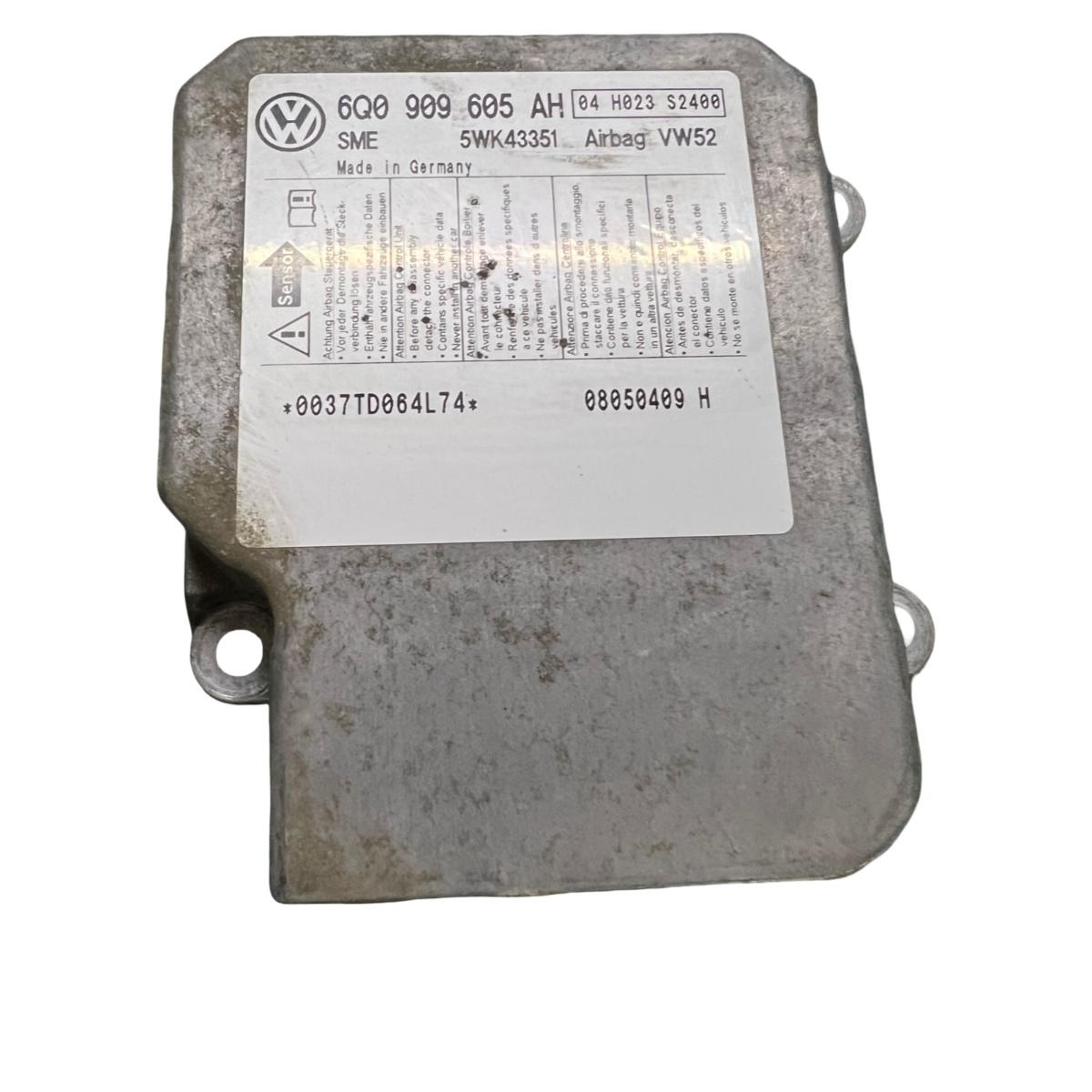Modul/unitate de control airbaguri VOLKSWAGEN CADDY III Box 2KA, 2KH, 2CA, 2CH 2004 - 2015, VOLKSWAGEN CADDY 6K9, 9E7, 9E9 2002 - 2009 6Q0909605AH