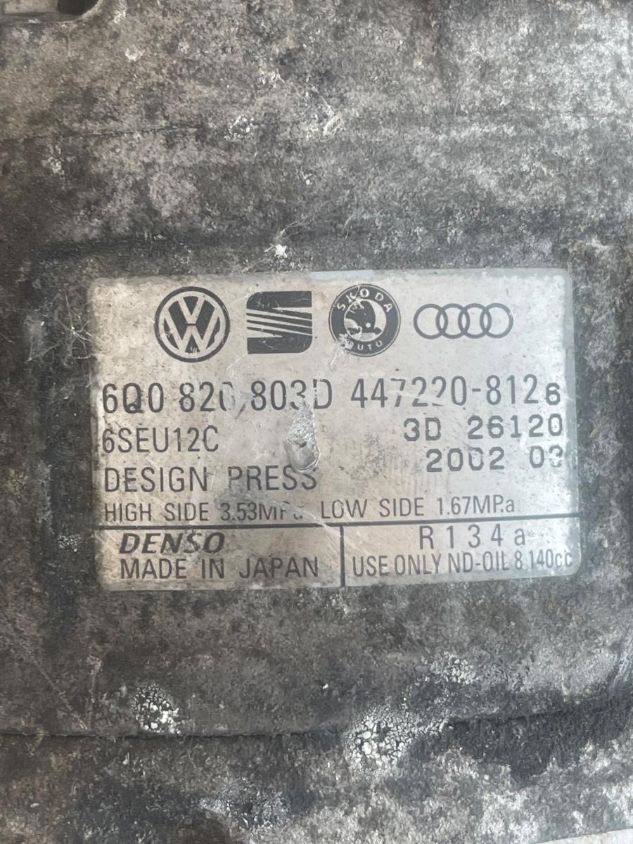 Compresor  AC SKODA FABIA 6Y2 1999 - 2008 6Q0820803D – foto 5