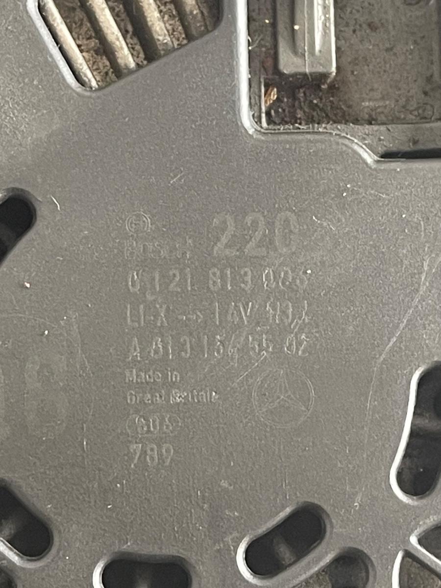 Alternator MERCEDES-BENZ S-CLASS II W221, C215 2005 - 2013 S350 A0131545502 / 0121813006 – foto 2
