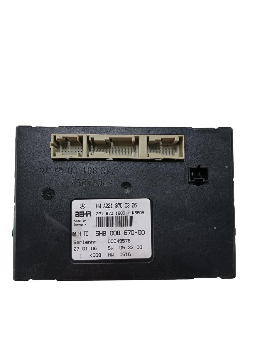 Modul de confort MERCEDES-BENZ S-CLASS II W221, C215 2005 - 2013 A2218700326