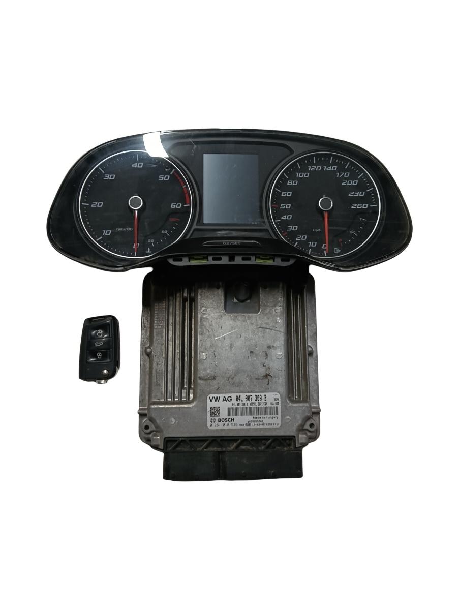 Kit pornire  SEAT LEON III 5F1 2012 , 2 chei ! - > 1.6 TDI CLHA 0281018510 04l907309b