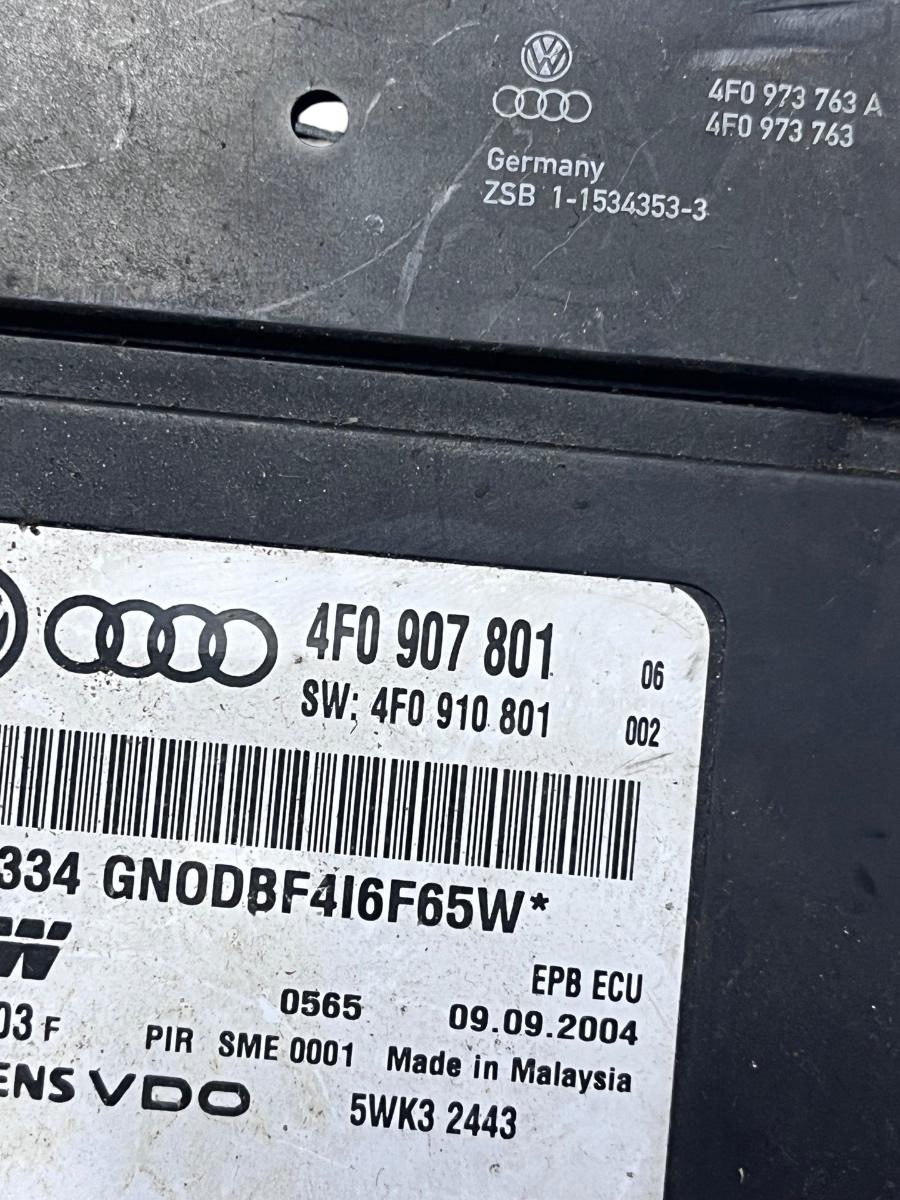 Calculator frana de mana AUDI A6/S6 III Saloon 4F2, C6 2004 - 2011 4F0109078 – foto 3
