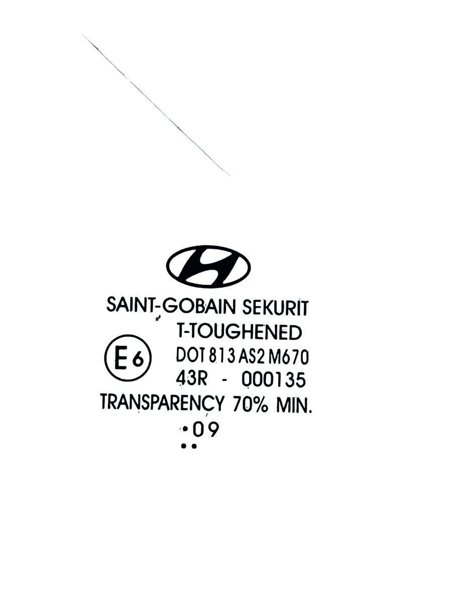 Geam portiera stanga spate HYUNDAI i10 PA 2007 - 2013 – foto 2