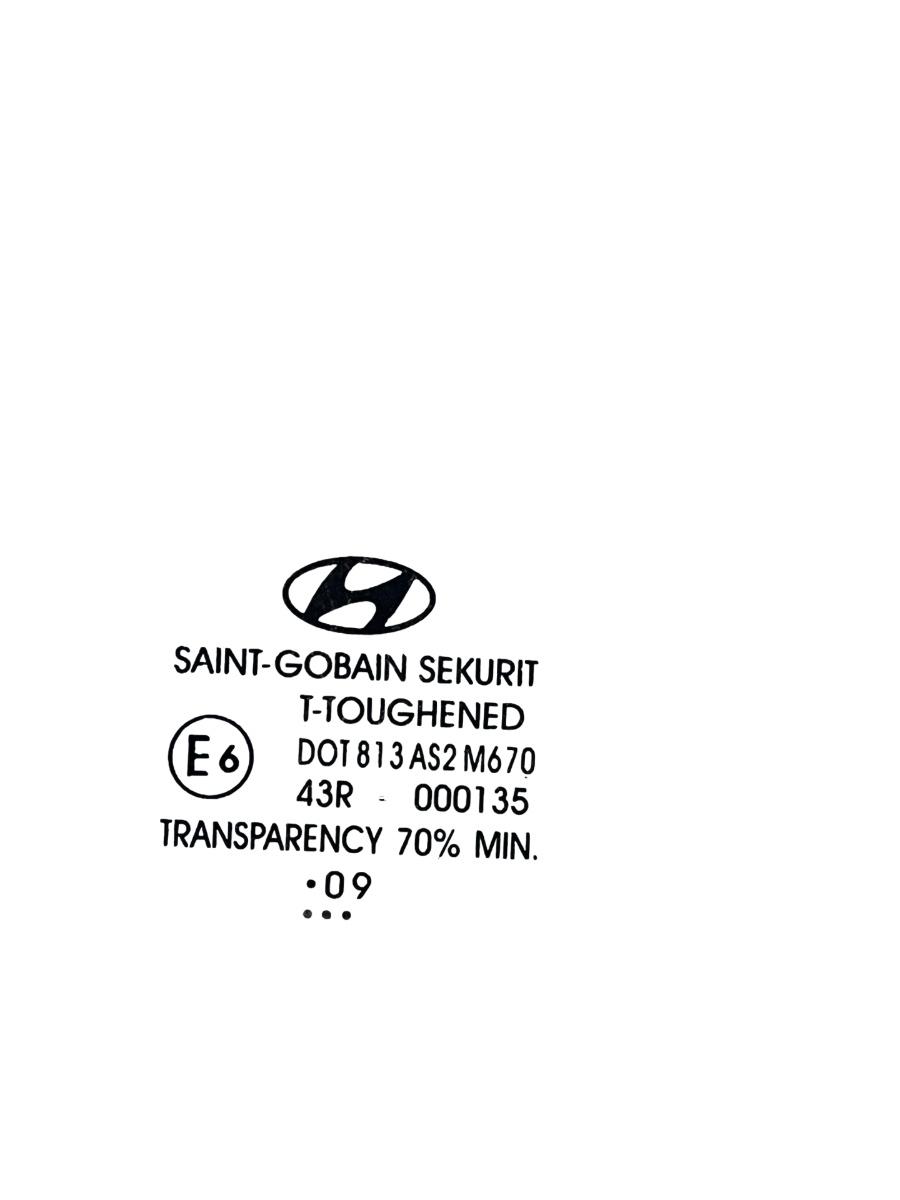 Geam portiera dreapta fata HYUNDAI i10 PA 2007 - 2013 – foto 2