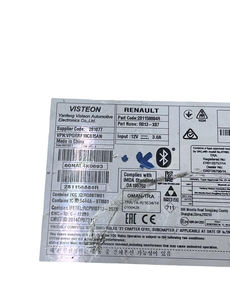 Radio CD DACIA DUSTER 2010 -> 281158884R – foto 3