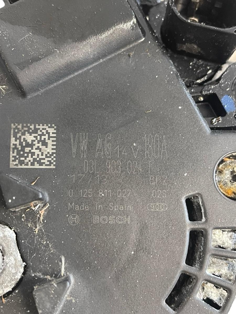 Alternator VOLKSWAGEN PASSAT B7 2010 - 2014 2.0TDI CFF 03L903024F – foto 3